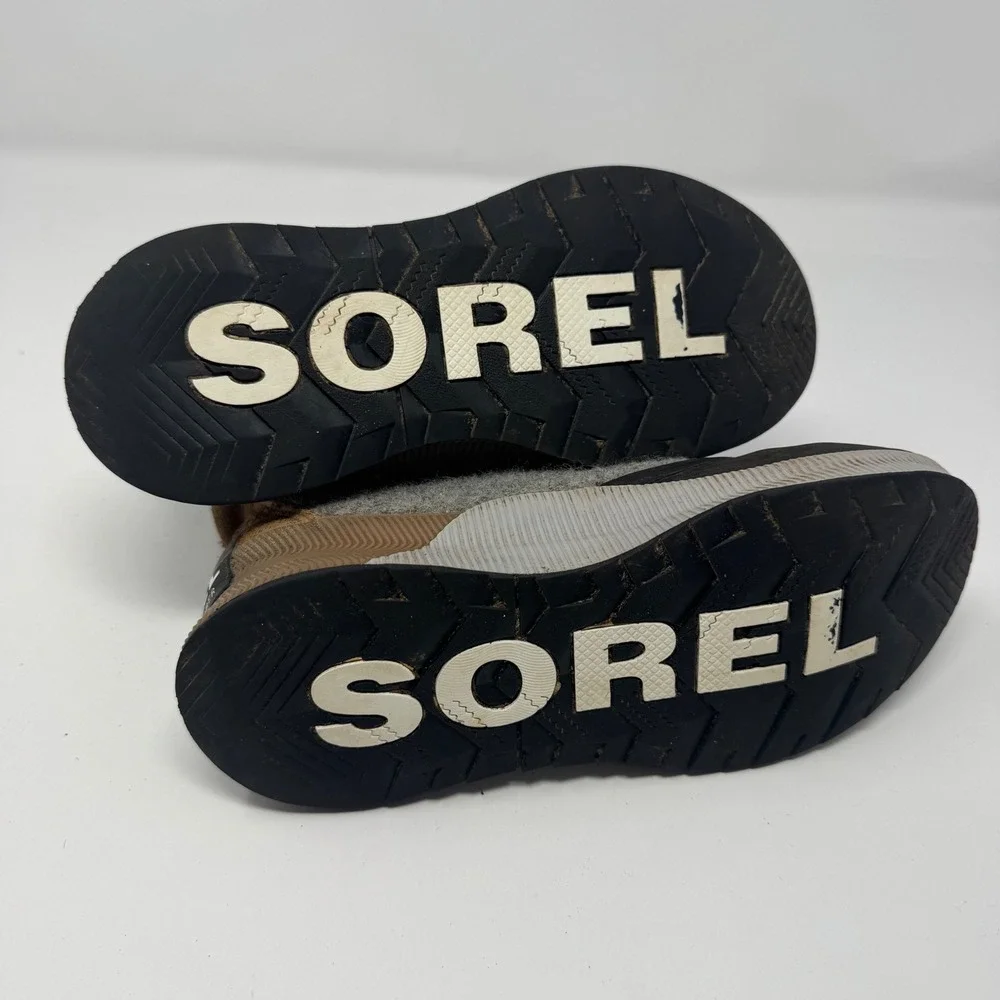 Sorel Out N About III Classic Duck Boots Grey Brown Waterproof NY4563-224 Size 5